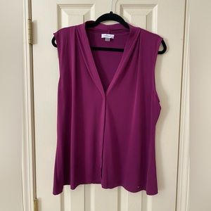 Calvin Klein| purple blouse